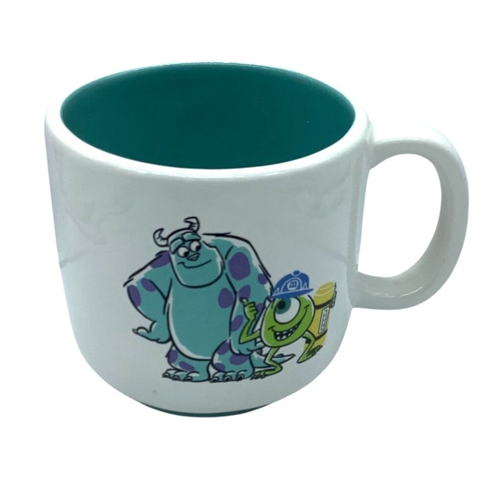 Rae Dunn Disney/Pixar Monsters Inc. "Monster Crew" Ceramic Mug Sulley & Mike 4"